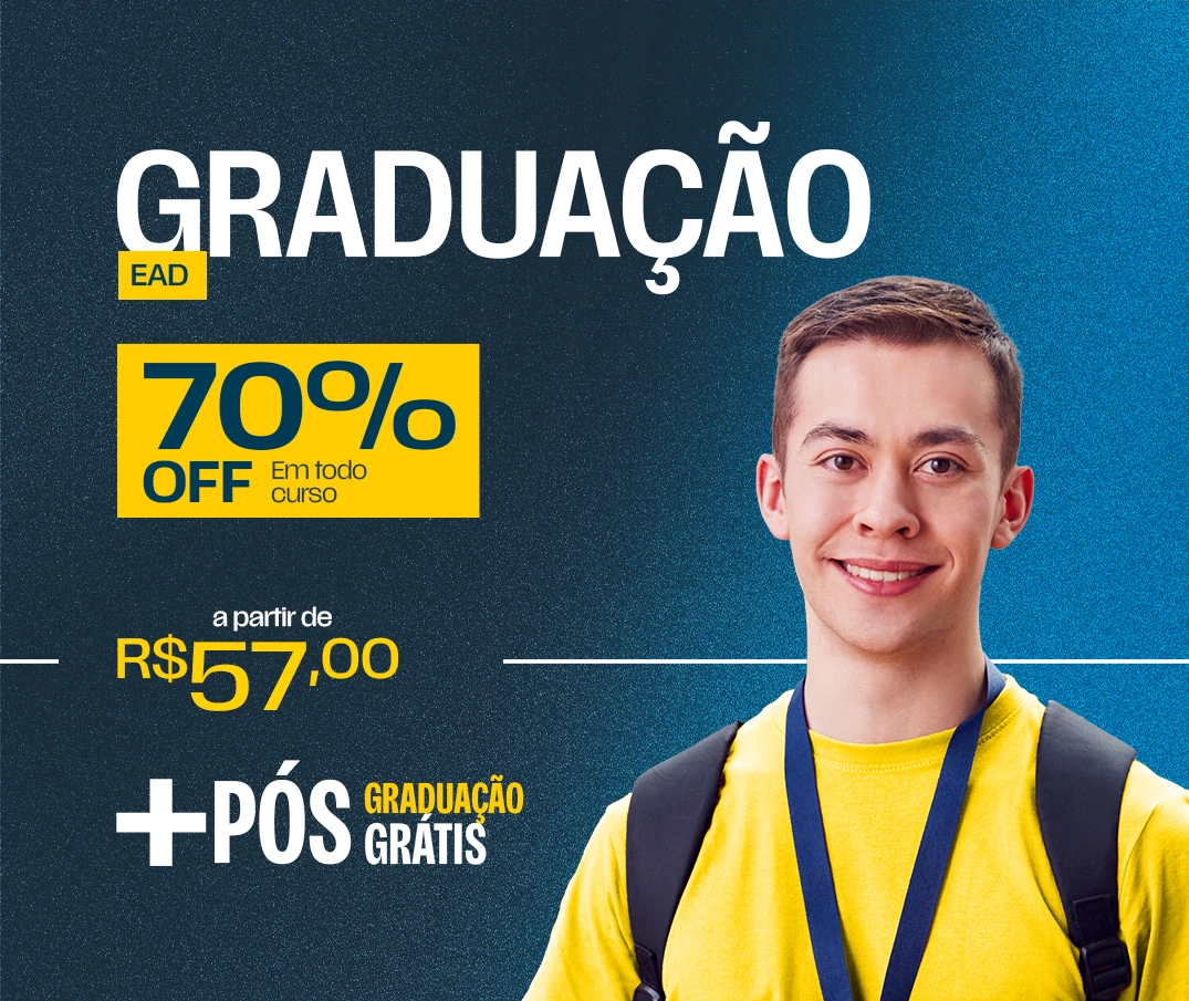 Graduação, Licenciatura e Pós-Graduação 100% EAD. Maior faculdade EAD de São Paulo. Cursos a partir de R$ 59,00 por mês.