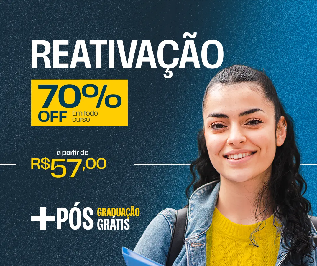 Graduação, Licenciatura e Pós-Graduação 100% EAD. Maior faculdade EAD de São Paulo. Cursos a partir de R$ 59,00 por mês.