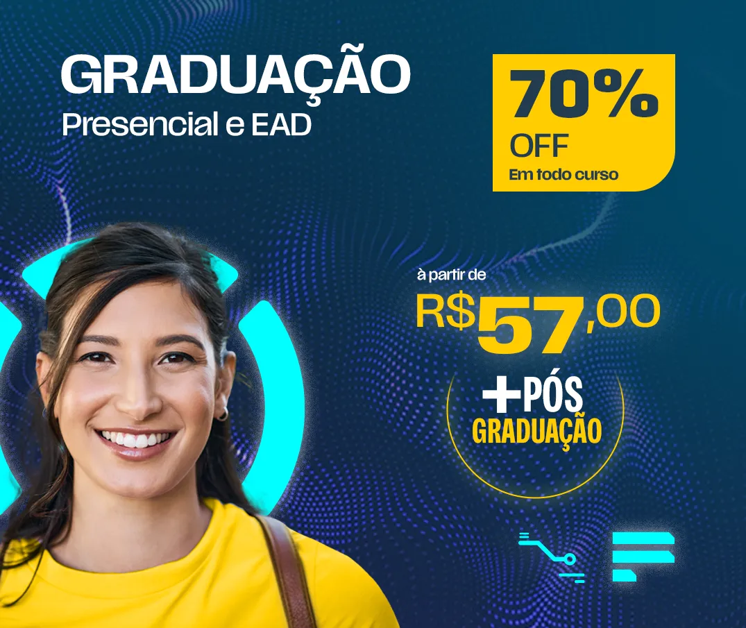 Graduação, Licenciatura e Pós-Graduação 100% EAD. Maior faculdade EAD de São Paulo. Cursos a partir de R$ 59,00 por mês.