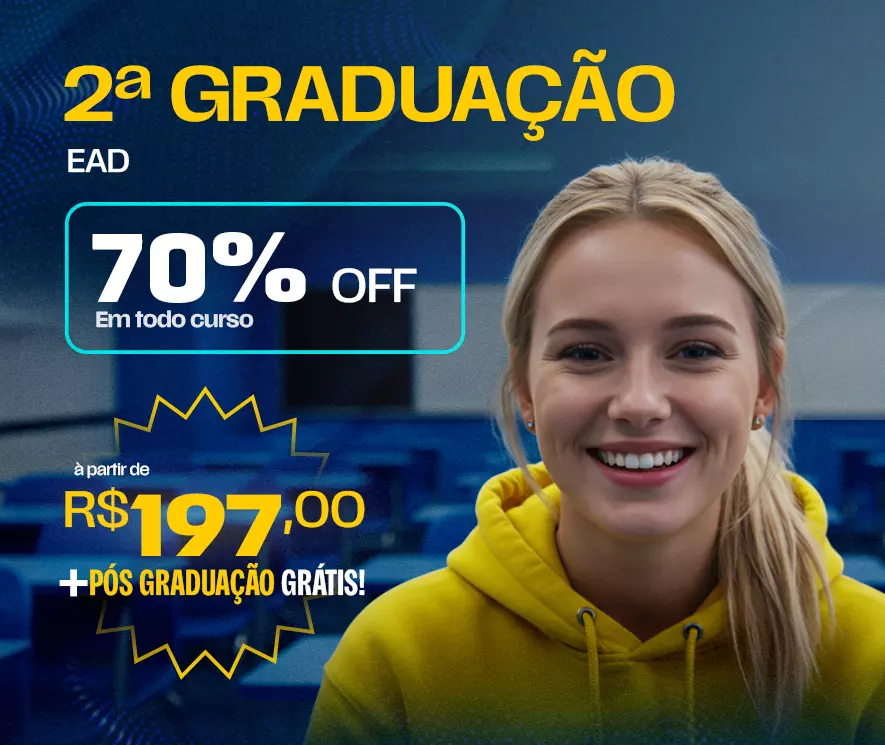 Graduação, Licenciatura e Pós-Graduação 100% EAD. Maior faculdade EAD de São Paulo. Cursos a partir de R$ 59,00 por mês.