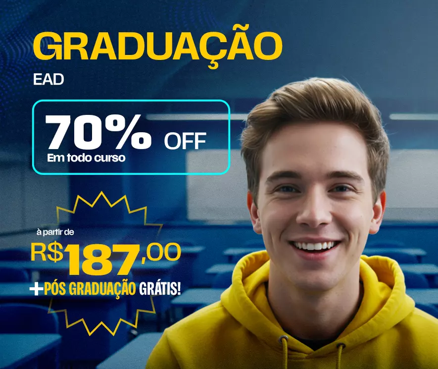 Graduação, Licenciatura e Pós-Graduação 100% EAD. Maior faculdade EAD de São Paulo. Cursos a partir de R$ 59,00 por mês.