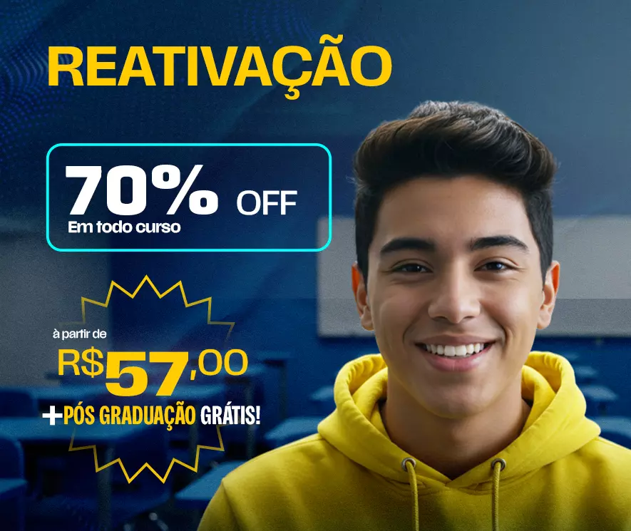 Graduação, Licenciatura e Pós-Graduação 100% EAD. Maior faculdade EAD de São Paulo. Cursos a partir de R$ 59,00 por mês.