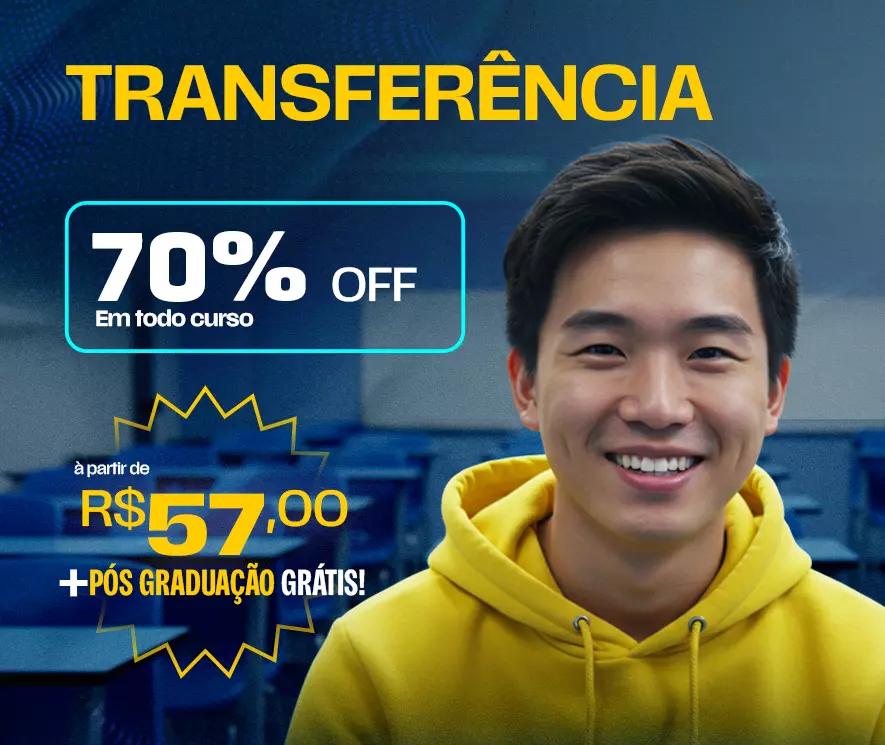 Graduação, Licenciatura e Pós-Graduação 100% EAD. Maior faculdade EAD de São Paulo. Cursos a partir de R$ 59,00 por mês.