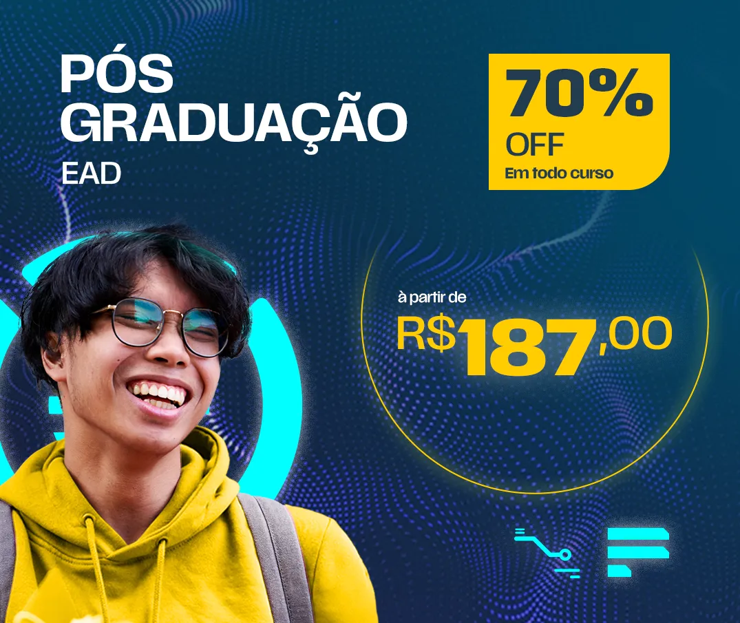 Graduação, Licenciatura e Pós-Graduação 100% EAD. Maior faculdade EAD de São Paulo. Cursos a partir de R$ 59,00 por mês.