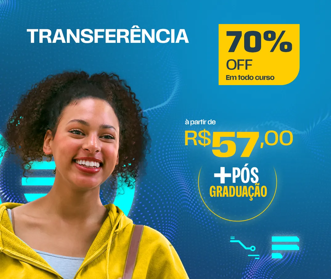 Graduação, Licenciatura e Pós-Graduação 100% EAD. Maior faculdade EAD de São Paulo. Cursos a partir de R$ 59,00 por mês.
