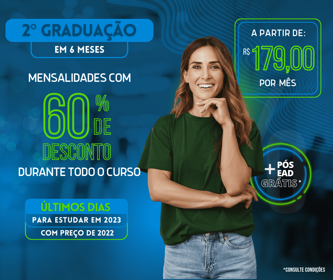 Graduação, Licenciatura e Pós-Graduação 100% EAD. Maior faculdade EAD de São Paulo. Cursos a partir de R$ 59,00 por mês.