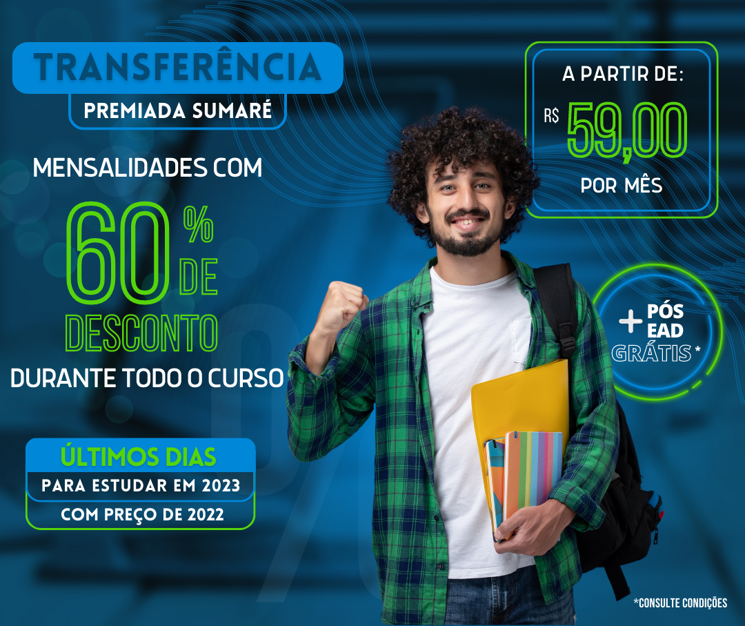 Graduação, Licenciatura e Pós-Graduação 100% EAD. Maior faculdade EAD de São Paulo. Cursos a partir de R$ 59,00 por mês.